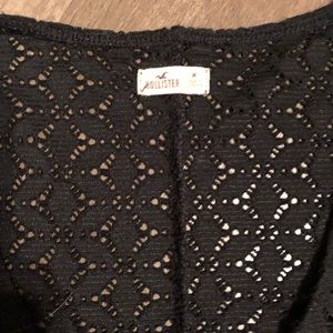 Hollister eyelet cut out crop
